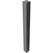 Ornamental bollard | steel tube 100 x 100 mm | series 4075B | stationary, for casting in concretewith ground anchor, total length approx. 1200 mm